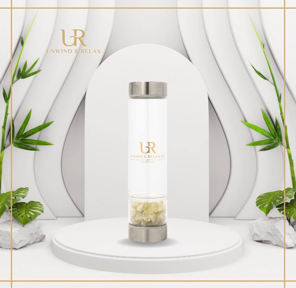 Crystal Glass Water Bottle (No Handle)