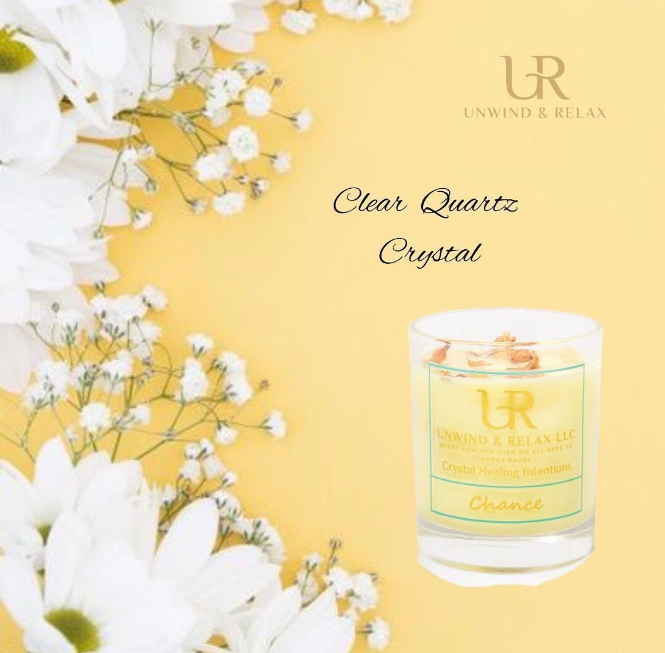 Clear Quartz Candle